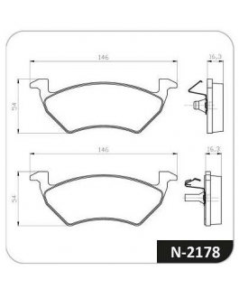 PASTILHA - VW GOL GERAÇÃO V 1.0 04-11/ D TEVES FSII PLUS  VW GOL GERAÇÃO V 1.6 04-11/ D TEVES FSII PLUS  VW GOL GERAÇÃO COBREQ