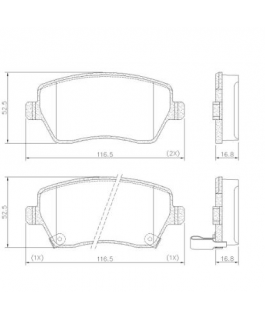 PASTILHA FREIO - DIANT. DUSTER, CAPTUR LONAFLEX