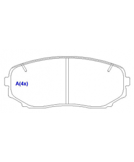 Pastilha (dianteiro) - Mitsubishi Pajero Sport, L200 Triton Sport 2.4 16v 2020/...