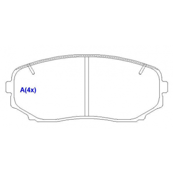 Pastilha (dianteiro) - Mitsubishi Pajero Sport, L200 Triton Sport 2.4 16v 2020/...