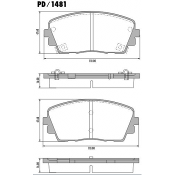 Pastilha Freio Picanto  ( C/ Anti - Ruido )