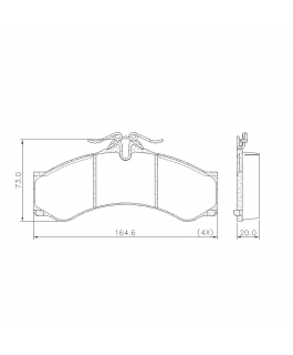 PASTILHA FREIO SPRINTER LONAFLEX