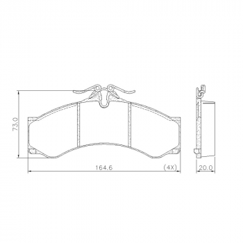 PASTILHA FREIO SPRINTER LONAFLEX