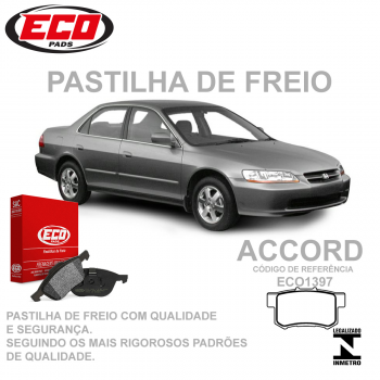 Pastilha Freio - Traseira   -   Accord 02/..., Accord