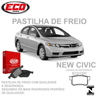 Pastilha Freio - Traseira   -   Accord 02/..., Accord
