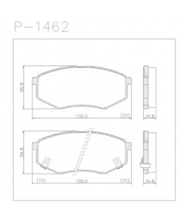 PASTILHA FREIO LONAFLEX