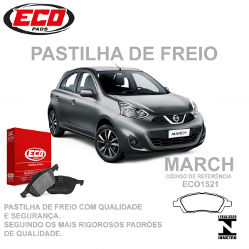 Pastilha Freio - Dianteira   -   Nissan March 1.0 16v,