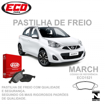 Pastilha Freio - Dianteira   -   Nissan March 1.0 16v,