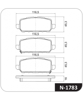 PASTILHA - HONDA ACCORD 13/ T AKEBONO 2  HONDA HR-V 1.5 16V 06-19/ T AKEBONO 2  HONDA HR-V 1.8 EX 15/ T AKEBONO 2  HONDA COBREQ