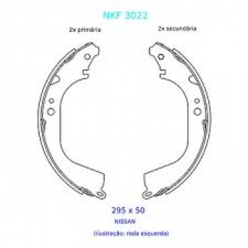 SAPATA-NISSAN - FRONTIER / PATHFINDER / X-TERRA - 01/1996 - 12/2008 - SEM ABS SAPATA S\ HASTE - TRASEIRO NAKATA