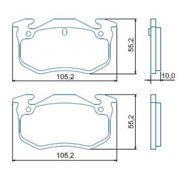 Pastilha Freio - CitroËn / Peugeot / Renault - 206 / 207 / 306 / Megane / Xsara - 01/1993 - 12/2012 - Break / Sw - Com A