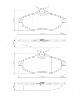 Pastilha Freio  Citroen C3