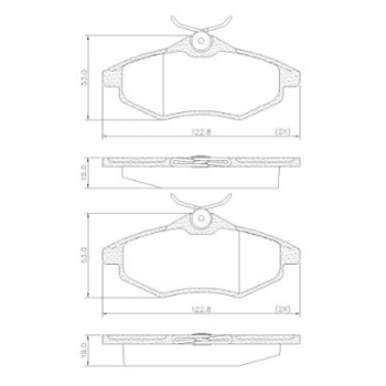 Pastilha Freio  Citroen C3