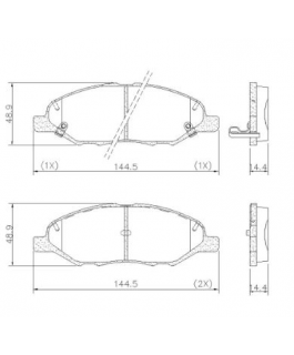 Pastilha Freio Nissan Livina