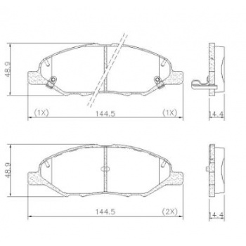 Pastilha Freio Nissan Livina