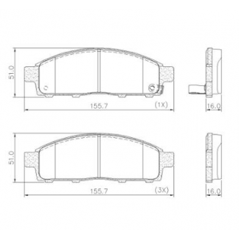 Pastilha Freio L200 Triton