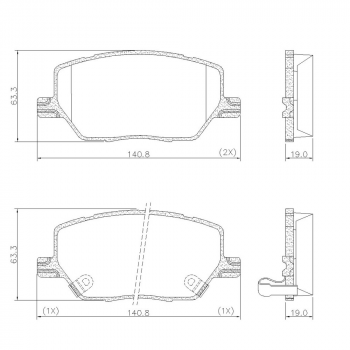 Pastilha Freio Jeep Renegade  ( C/ Anti - Ruido )