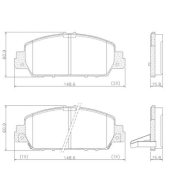 Pastilha Freio Hrv  ( C/ Anti - Ruido )