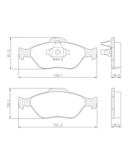 PASTILHA FREIO ECOSPORT LONAFLEX