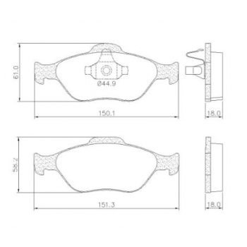 PASTILHA FREIO ECOSPORT LONAFLEX