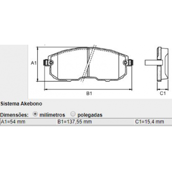 PASTILHA FREIO  SENTRA LONAFLEX