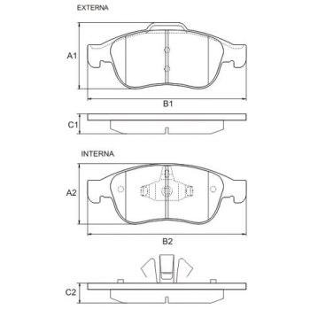 Pastilha Freio  Duster