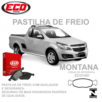 PASTILHA FREIO - DIANTEIRA   - CELTA 1.0, 1.4 10/...  CORSA 1.0 ECOPADS
