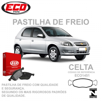 PASTILHA FREIO - DIANTEIRA   - CELTA 1.0, 1.4 10/...  CORSA 1.0 ECOPADS