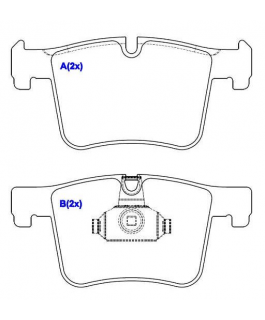 PASTILHA FREIO BMW X3, X4, 125, 218, 220, 225, 228, 320D, 320XD, 328I, 328XI, 330D, 335I SYL