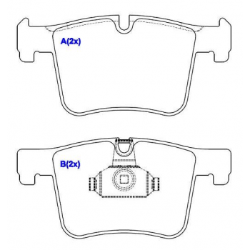 PASTILHA FREIO BMW X3, X4, 125, 218, 220, 225, 228, 320D, 320XD, 328I, 328XI, 330D, 335I SYL