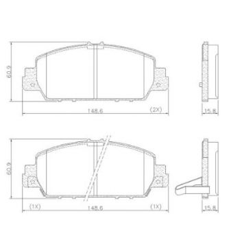 PASTILHA FREIO - (DIANTEIRA) - HONDA: HRV 1.8 EX 2015/... - HR-V 1.8 EXL 2015/... - HR-V LX 2015/... - HR-V 1.8 TOURING LONAFLEX PASTILHA FREIO - (DIANTEIRA) - HONDA: HRV 1.8 EX 2015/... - HR-V 1.8 EXL 2015/... - HR-V LX 2015/... - HR-V 1.8 TOURING LONAFLEX