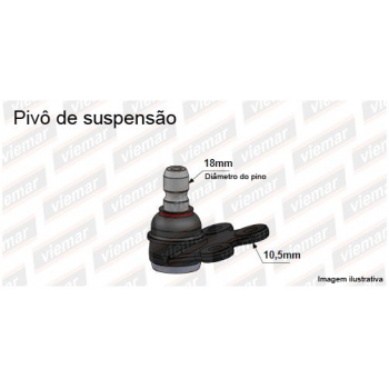 PivÔ De SuspensÃo - Inferior - Citroen-citroen C3 2013/  -  Inferior (sem Kit De FixaÇÃo)