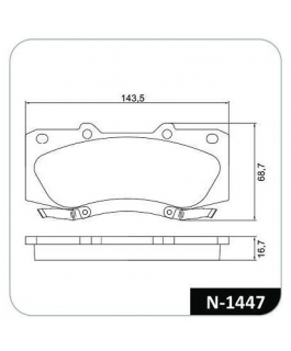 Pastilha Freio - Toyota - Hilux - 01/2008 - 12/2015 - Com Abs - 2.5 Td - Advics - Dianteiro