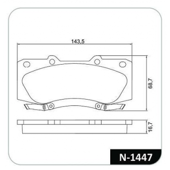 Pastilha Freio - Toyota - Hilux - 01/2008 - 12/2015 - Com Abs - 2.5 Td - Advics - Dianteiro