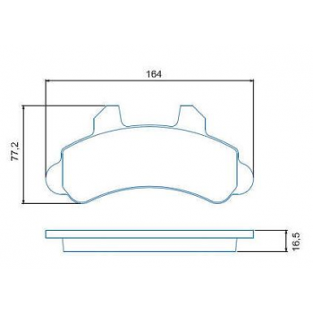 PASTILHA FREIO - PF D GM PICK-UP A20/C20/D20   93>94  SISTEMABENDIX BENDIX