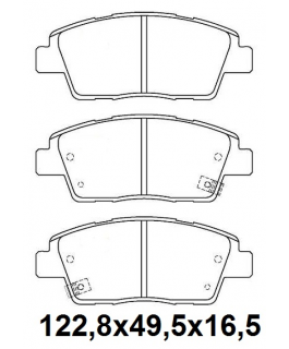 Pastilha Freio - Hyundai - Hb20 - 01/2012 - 06/2018 - Com Abs - 1.0 12v - Dianteiro