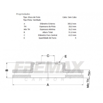 Disco De Freio,  Dianteiro, Ventilado - Ford Fusion 2.5 2013/