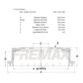 Tambor De Freio,  Traseiro,  - Mitsubishi L200 Triton 2008/2016