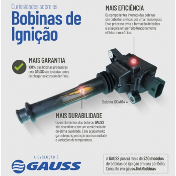 BOBINA DE IGNICAO GC4109 GAUSS