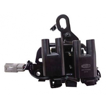 BOBINA DE IGNICAO 4 TORRES COM PROTECAO DO CONECTOR.   HYUNDAI I30 2.0 16V 20102012  TUCSON 2.0 16V 20052015  KIA SPORTA MAGNETI MARELLI