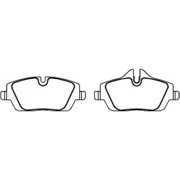 Pastilha Freio - Dianteira   -  Bmw Serie 116i, 118i,