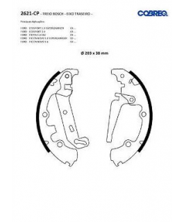 Sapata De Freio  (c/haste)  (c/gati - Ford - Ecosport / Fiesta - 01/2003 - 12/2012 - Sedan - Sem Abs - 1.0 8v Supercharg