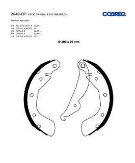 Sapata - Gm Agile 1.4 Lt - Ltz Flex 10/ T;varga;
Gm Agile Effect 10/ T;varga;
Gm Corsa (todos Os Modelos) 94/ T;varga;
G