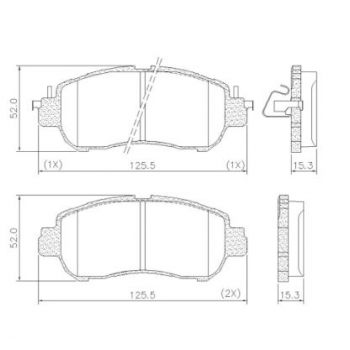 Pastilha Freio Nissan Kicks 1.6 2016/...