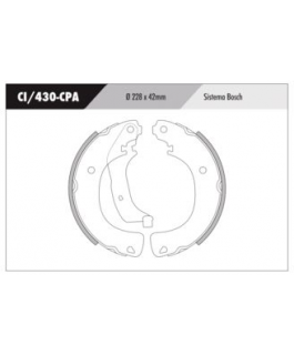 Sapata De Freio - Citroen Aircross 1.5, 1.6, 1.6 16v 2010/..., Citroen C3 Picasso 1.5 2011/2015, C3 Picasso 1.6 2011/...