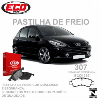 Pastilha Freio - Dianteira   - Peugeot 307 1.4 16v02/...,