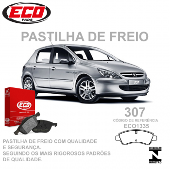 Pastilha Freio - Dianteira   - Peugeot 307 1.4 16v02/...,