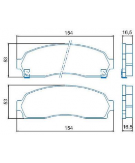 Pastilha Freio - Explorer 4.0 V6/ 4.8 V8 01/05
Ranger 4x4 07/...
B2300/ B3000/ B4000 03/...