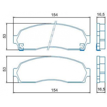 Pastilha Freio - Explorer 4.0 V6/ 4.8 V8 01/05
Ranger 4x4 07/...
B2300/ B3000/ B4000 03/...