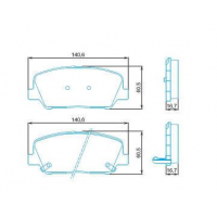 PASTILHA - HYUNDAI AZERA 3.0 V6 12/ D MANDO 2  HYUNDAI AZERA 3.3 V6 07/ D MANDO 2  HYUNDAI EQUUS 4.6 V8 08/ D MANDO 2 COBREQ